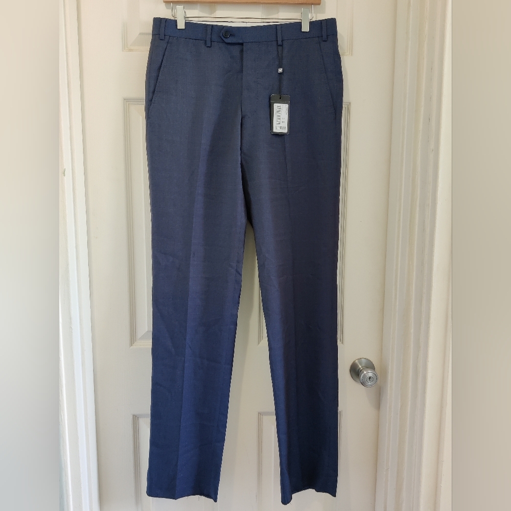 Emporio Armani Men's Size 32 (EU 48) Dark Blue Dress Pants